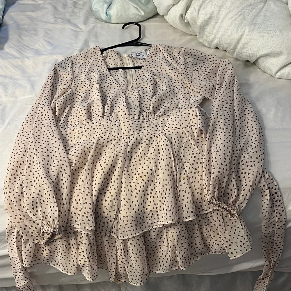 Princess Polly-Polka Dot Chiffon romper- perfect condition